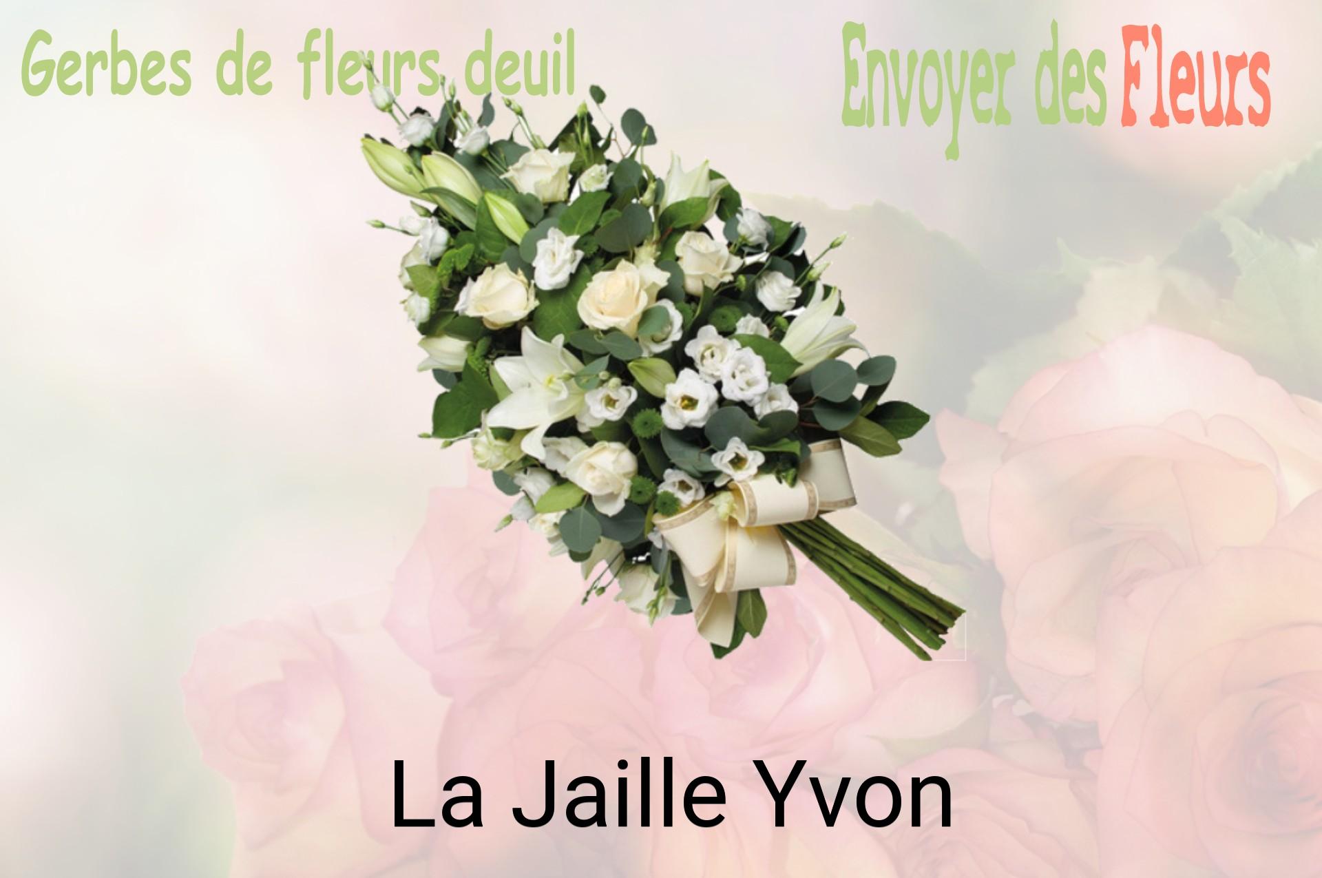 Gerbe de fleurs de deuil livrée à La Jaille-Yvon
